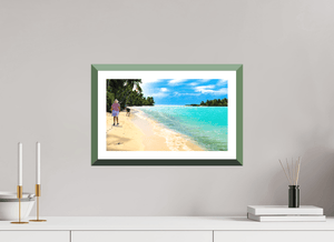 Bain de Bleu - Fuji Crystal avec cadre - ESPOIR PHOTOS