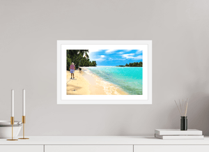 Bain de Bleu - Fuji Crystal avec cadre - ESPOIR PHOTOS