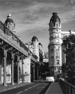 Main image Bir-Hakeim en clair-obscur - Fine Art sans texture