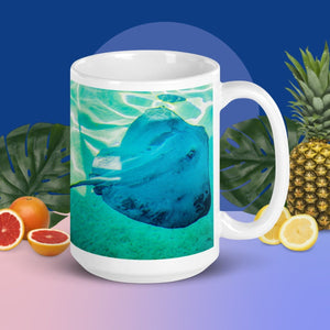 Mug Blanc Brillant - Silent Swim - ESPOIR PHOTOS