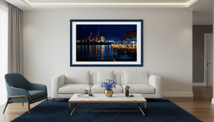 Nocturne Portuaire - Fine Art avec texture - ESPOIR PHOTOS