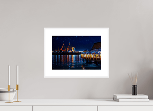 Nocturne Portuaire - Fuji Crystal avec cadre - ESPOIR PHOTOS