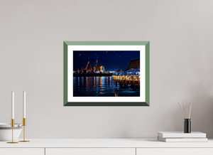 Nocturne Portuaire - Fuji Crystal avec cadre - ESPOIR PHOTOS