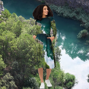 Robe manches longues - Reflets d’Oasis - ESPOIR PHOTOS