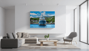 Silhouette sur le Quai - Toile - ESPOIR PHOTOS