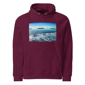 Sweat à capuche écologique unisexe - Lagon Royal - ESPOIR PHOTOS