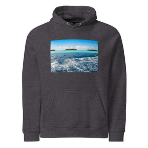 Sweat à capuche écologique unisexe - Lagon Royal - ESPOIR PHOTOS