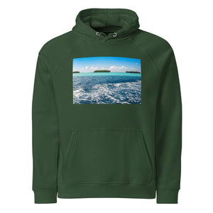 Sweat à capuche écologique unisexe - Lagon Royal - ESPOIR PHOTOS