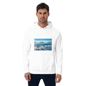 Sweat à capuche écologique unisexe - Vagues d’Évasion - ESPOIR PHOTOS
