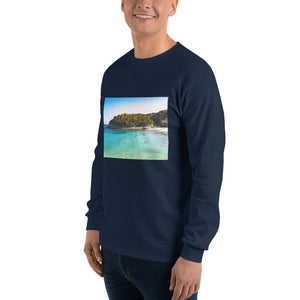 T-shirt à manches longues pour homme - Onde douce - ESPOIR PHOTOS