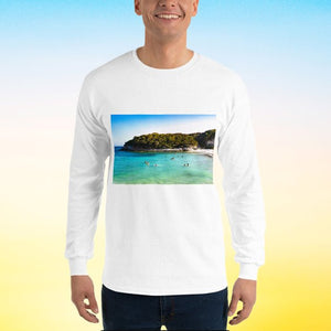 T-shirt à manches longues pour homme - Onde douce - ESPOIR PHOTOS