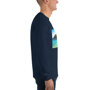 T-shirt à manches longues pour homme - Onde douce - ESPOIR PHOTOS