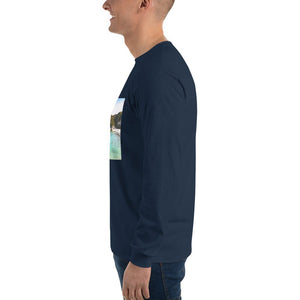 T-shirt à manches longues pour homme - Onde douce - ESPOIR PHOTOS