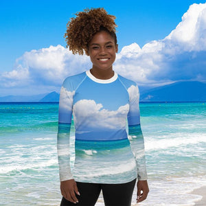 T-shirt de Compression pour Femme - Ciel marin - ESPOIR PHOTOS