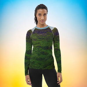 T-shirt de Compression pour Femme - L'Écho du Vert - ESPOIR PHOTOS