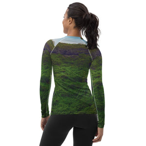 T-shirt de Compression pour Femme - L'Écho du Vert - ESPOIR PHOTOS
