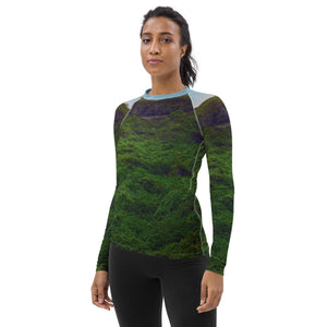 T-shirt de Compression pour Femme - L'Écho du Vert - ESPOIR PHOTOS