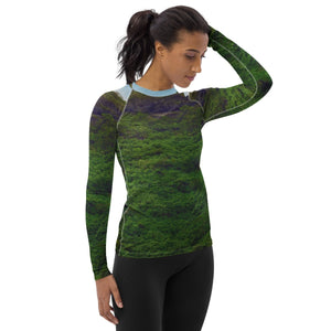 T-shirt de Compression pour Femme - L'Écho du Vert - ESPOIR PHOTOS