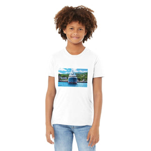 T-shirt enfant premium ras du cou Blanc - ESPOIR PHOTOS