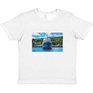 T-shirt enfant premium ras du cou Blanc - ESPOIR PHOTOS