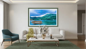 Vers l’Île Verte - Fine Art avec texture - ESPOIR PHOTOS